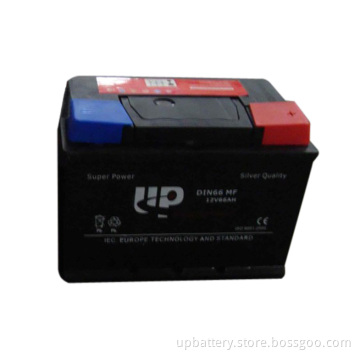 Battery 12V66ah SMF Lead Acid Auto Battery DIN66mf